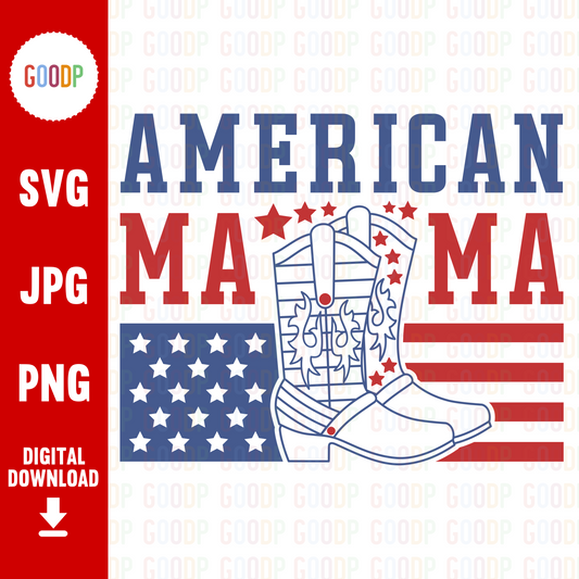 American Mama Svg