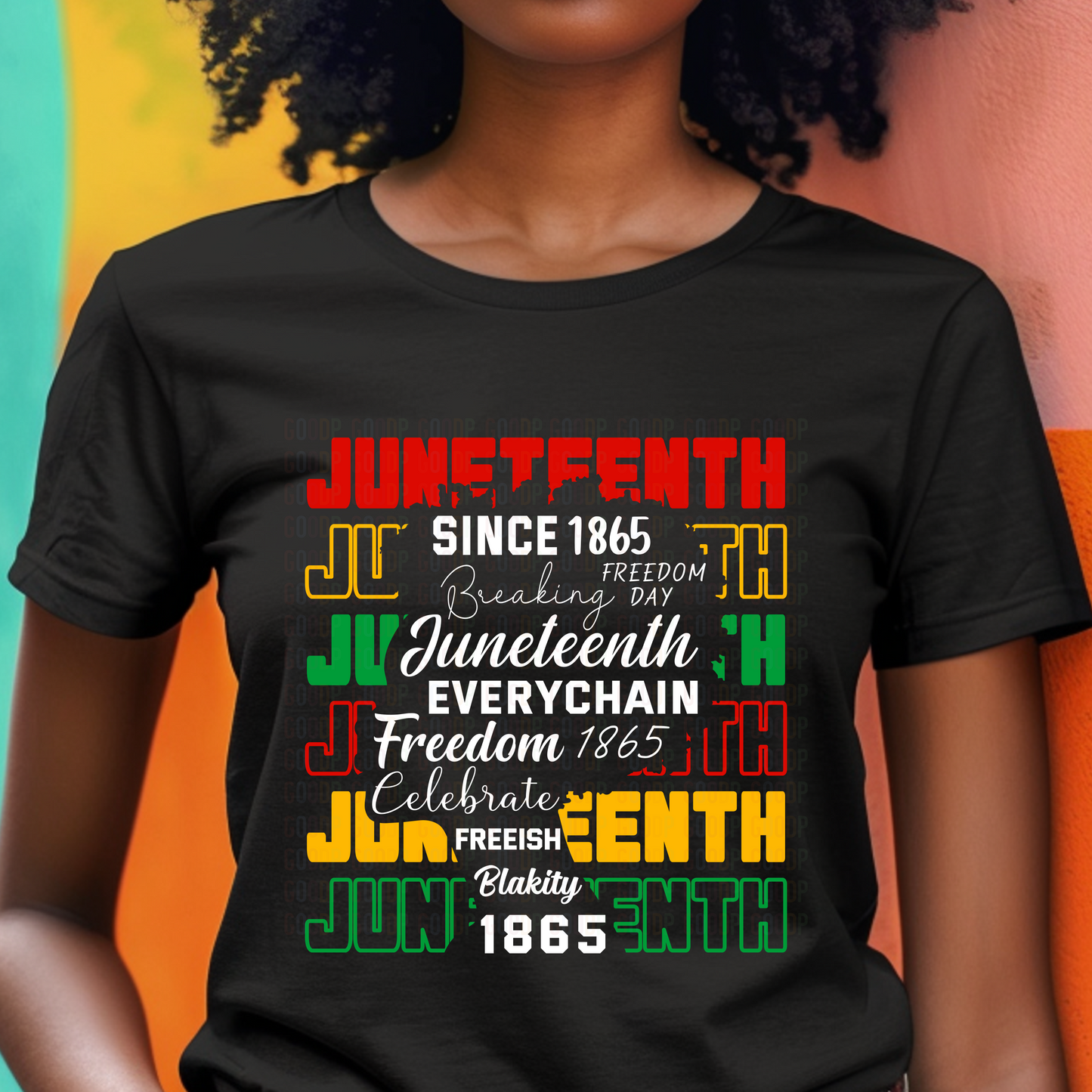 Black African American Woman Juneteenth Svg