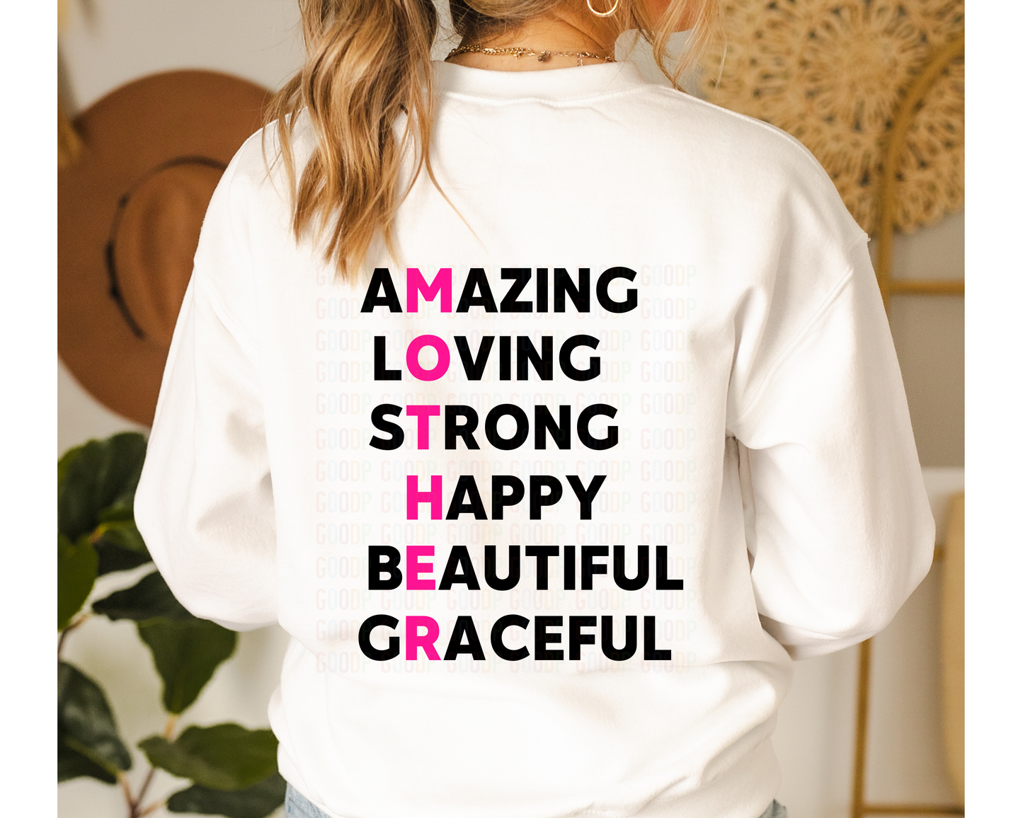 Amazing Loving Strong Happy Beautiful Graceful Svg