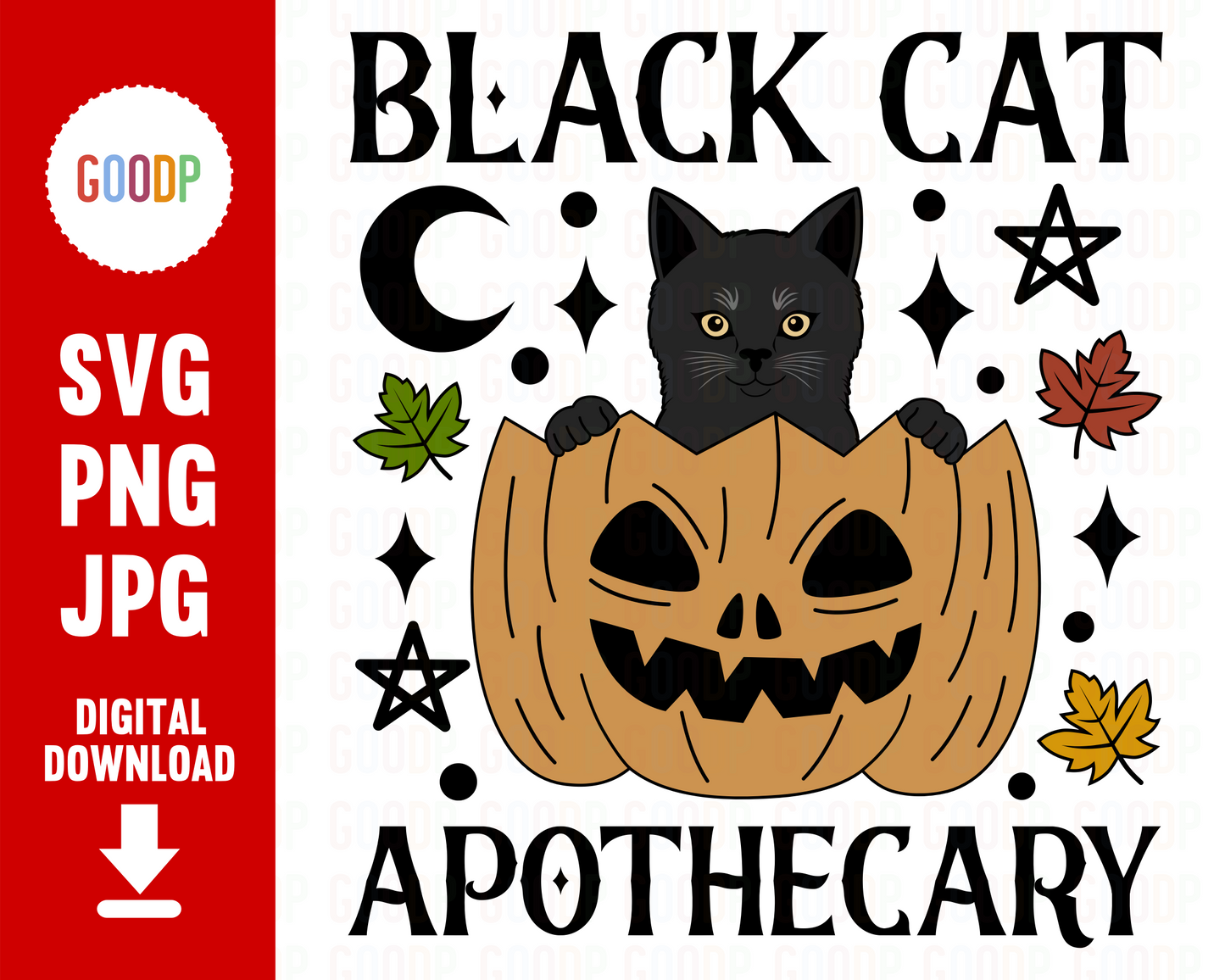 Black Cat Apothecary Svg