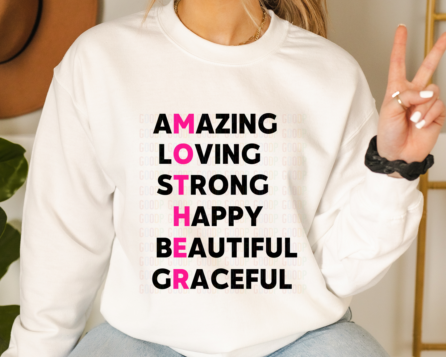 Amazing Loving Strong Happy Beautiful Graceful Svg