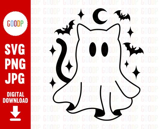 Cat Ghost Svg