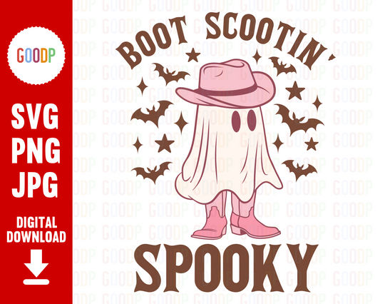 Boot Scootin' Spooky Svg