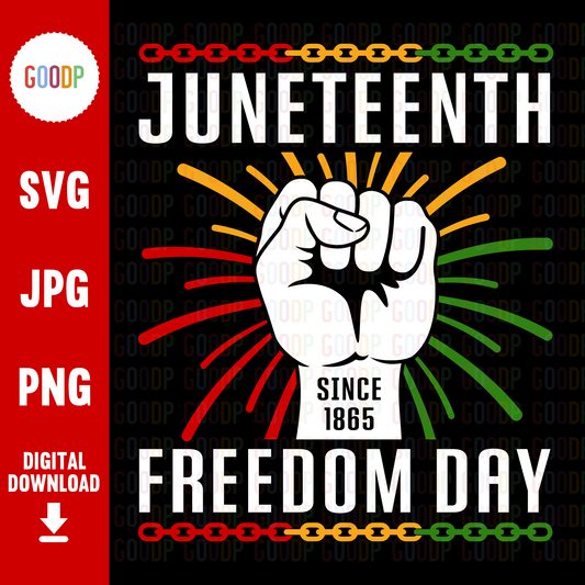 1865 Juneteenth Freedom Day Svg