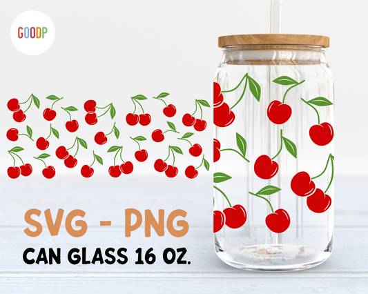 Cherry Svg For 16oz libbey Glass